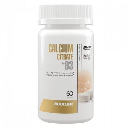 Maxler Calcium Citrate + D3 60 таблеток