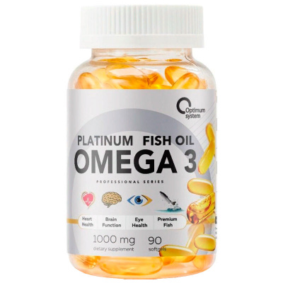 Optimum System Omega-3 Platinum Fish Oil 90 капсул