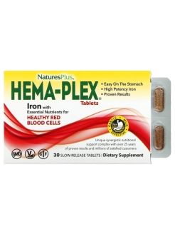 Nature's Plus Hema-Plex 30 таблеток (блистер)