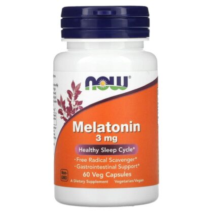 NOW Melatonin 3 mg 60 капсул