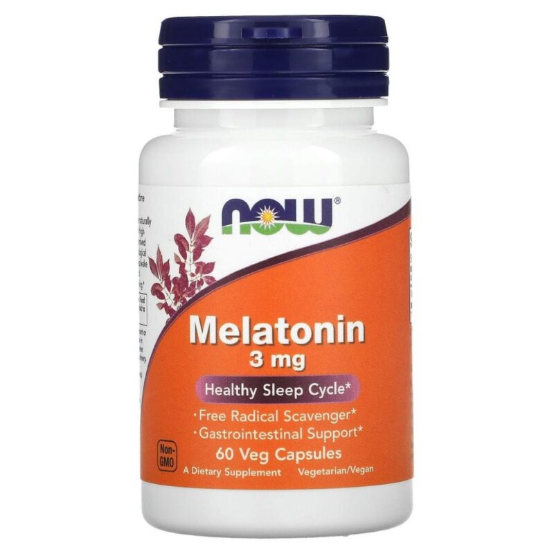 NOW Melatonin 3 mg 60 капсул