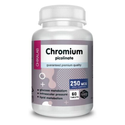 CHIKALAB Chromium Picolinate / Хром Пиколинат 250mcg 60таб.