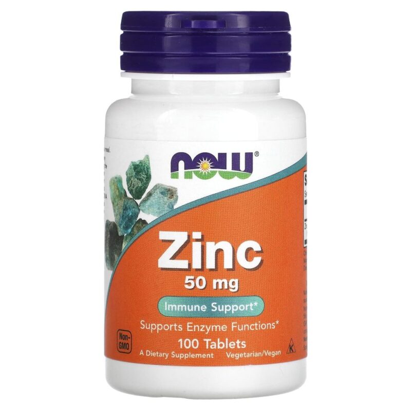 NOW Zinc Gluconate 50 mg 100 таблеток